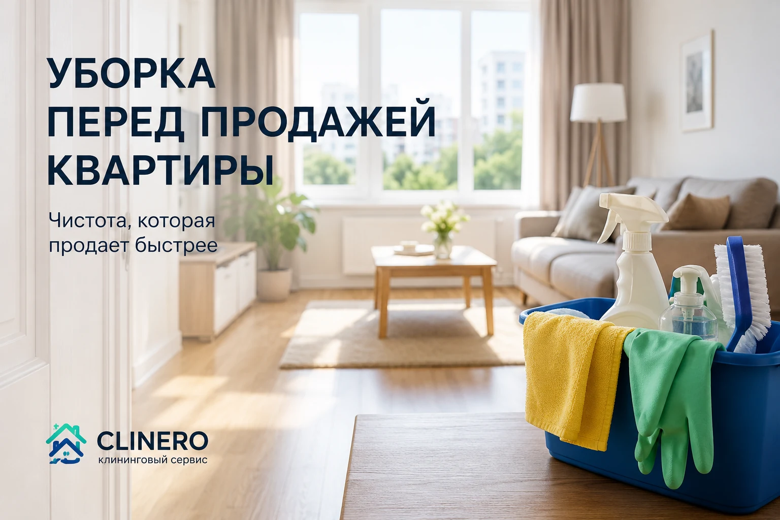 Уборка квартиры перед продажей