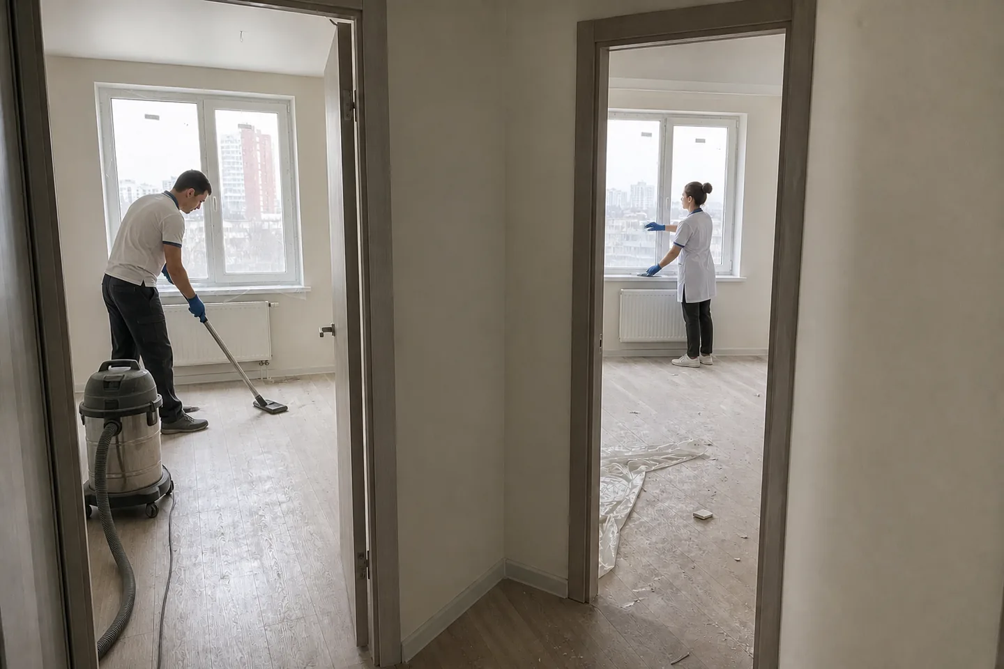 Уборка новостройки перед заселением: в процессе